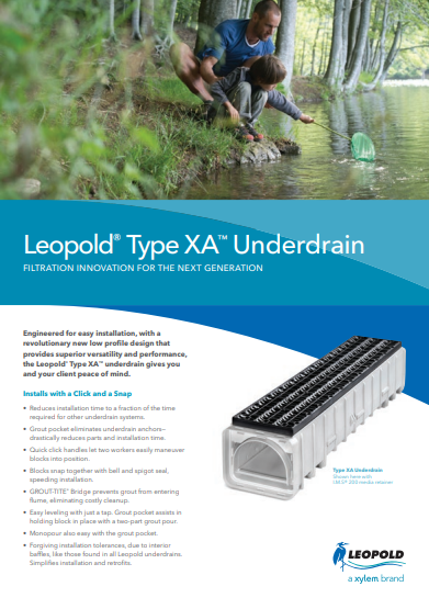 Leopold Type XA Underdrain