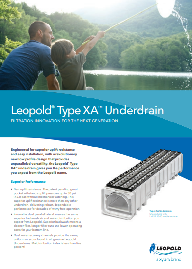 Gravity Media Filtration Systems-Leopold Type XA™ Underdrain
