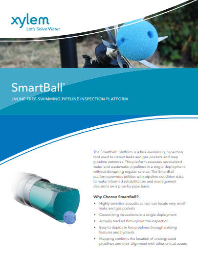 Pure Technologies Smart Ball for Pipeline Inspection, Pipeline assessment & Leak detection
