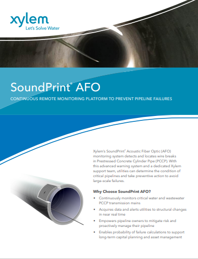Pure Technologies SoundPrint AFO, Pipeline assessment & Leak detection